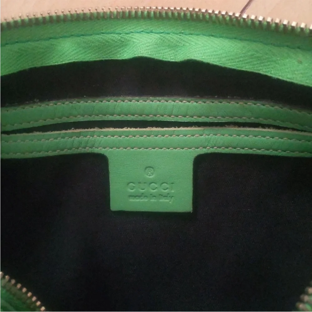 Gucci Green and White Satchel - Picture 4 of 8